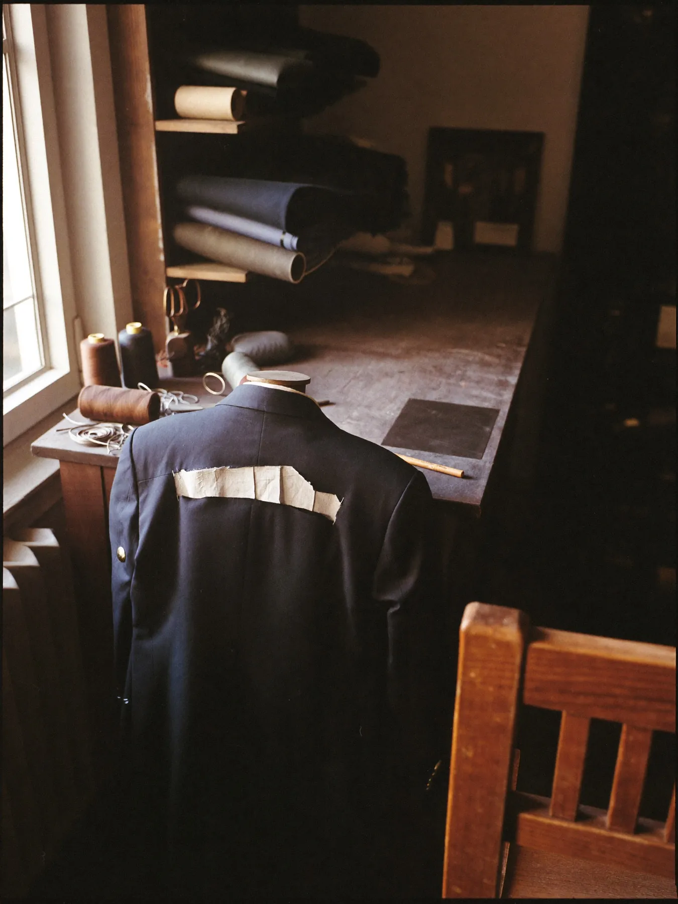Taking measurements in the workshop